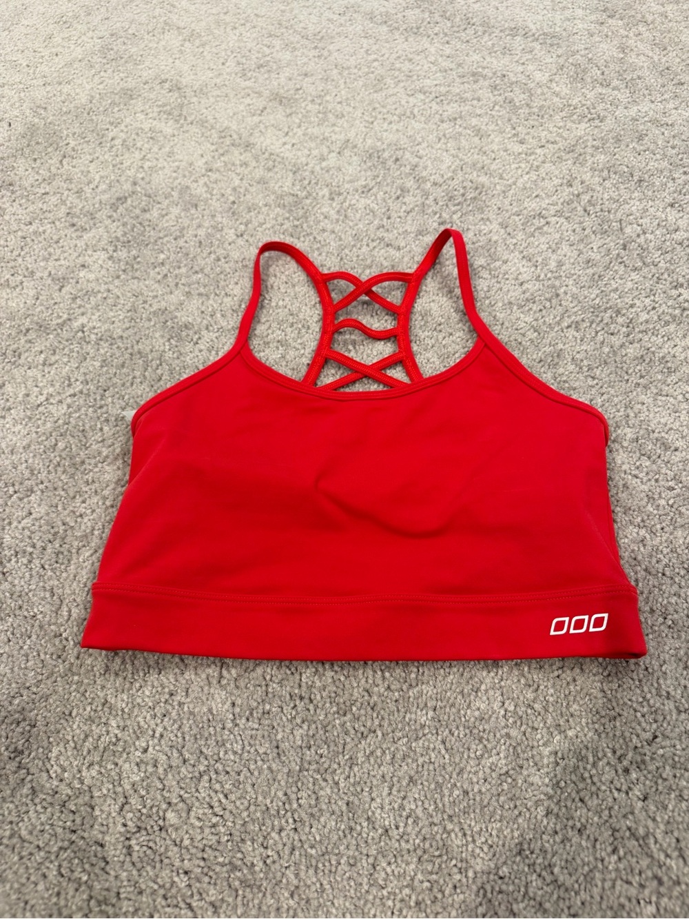 Lorna Jane Red Strappy Back Sports Bra